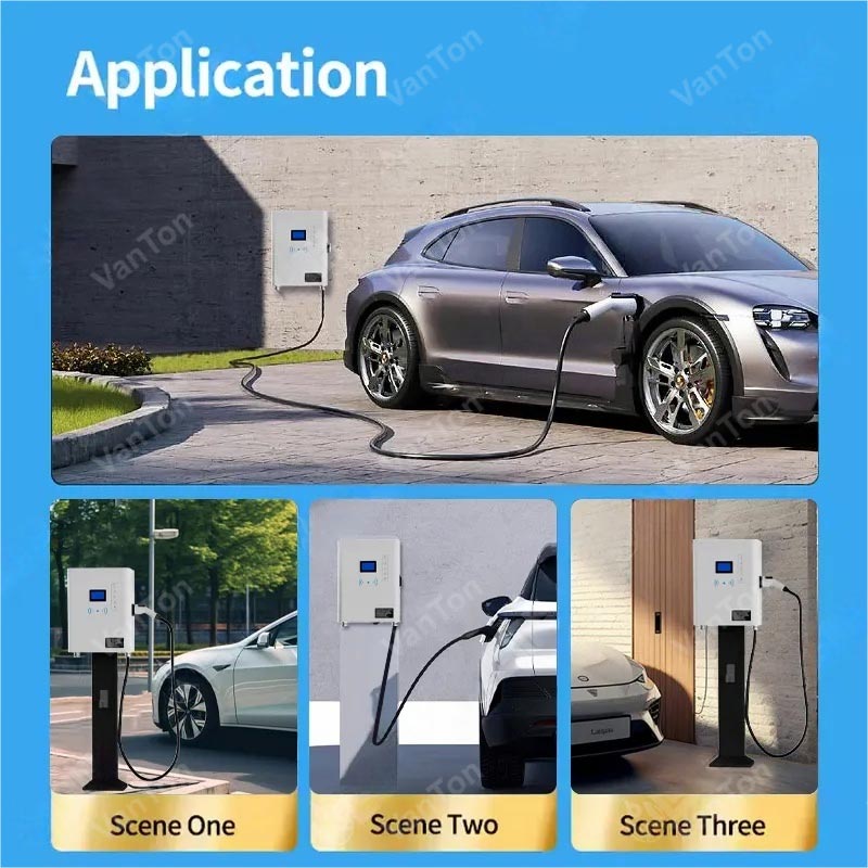 40KW Wall-mounted Single-gun DC EV Charging Pile