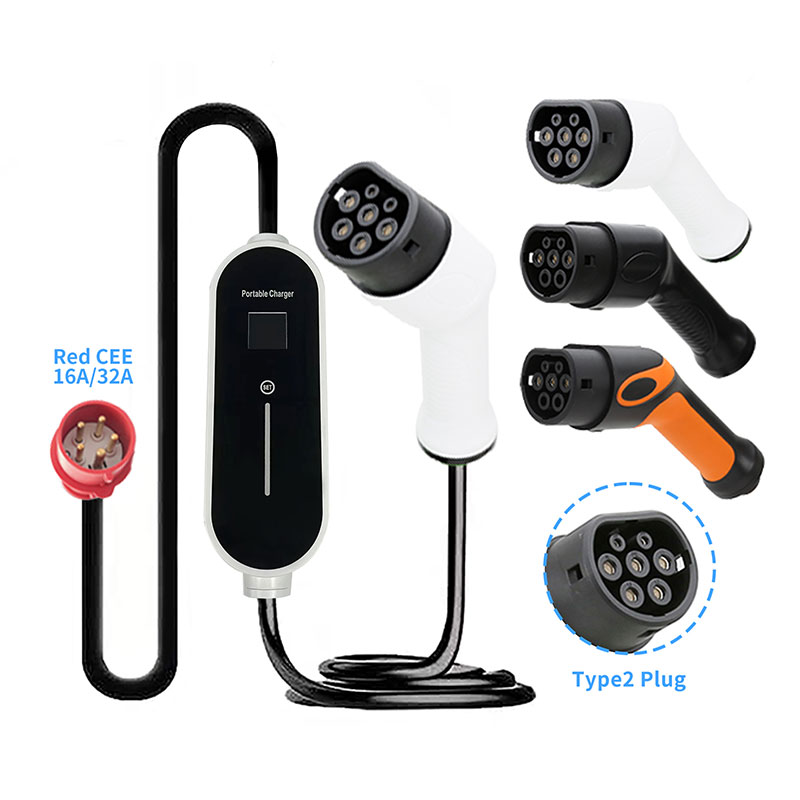 Typ 2 3Phase tragbares EV -Ladegerät